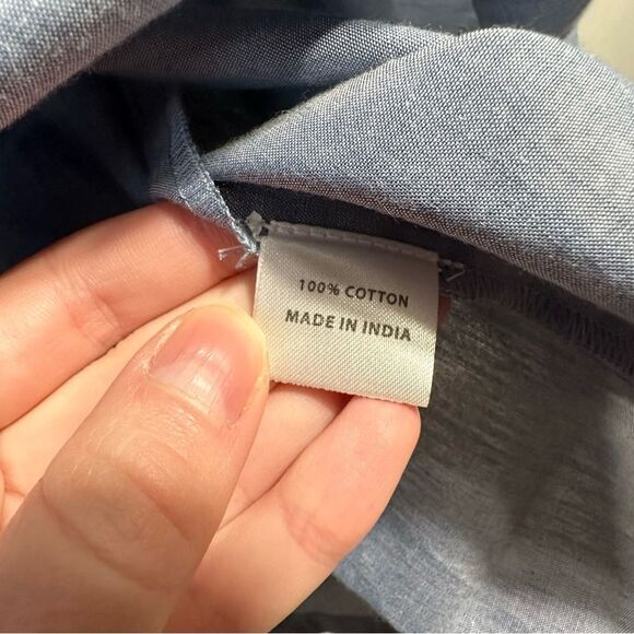 Tuckernuck Cotton Chambray Embroidered Salty Paloma Caftan Dress NWT Size Small - Picture 9 of 16